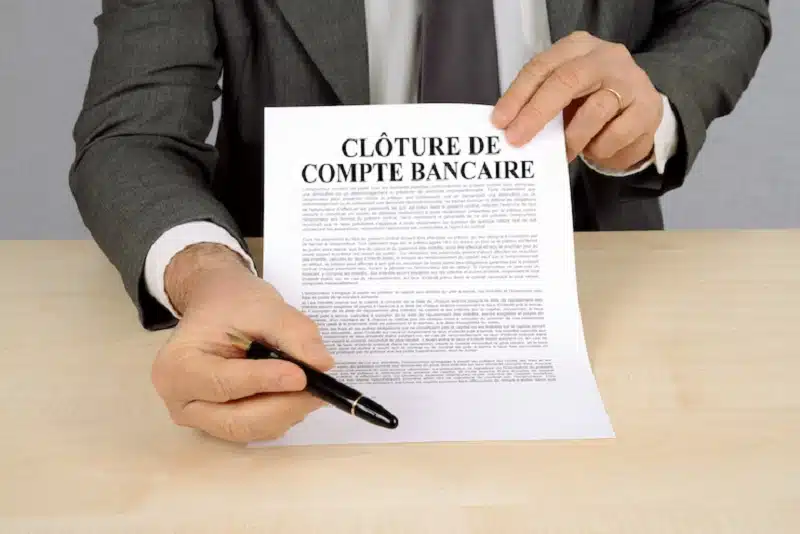 Clôture de compte bancaire