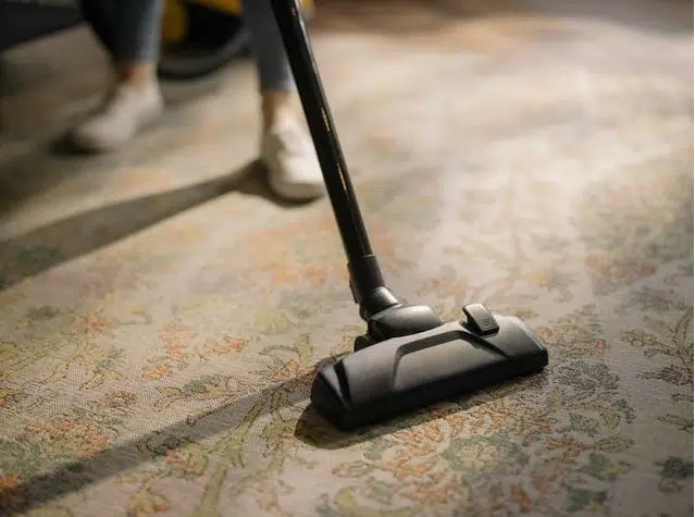 Quelqu'un qui passe l'aspirateur