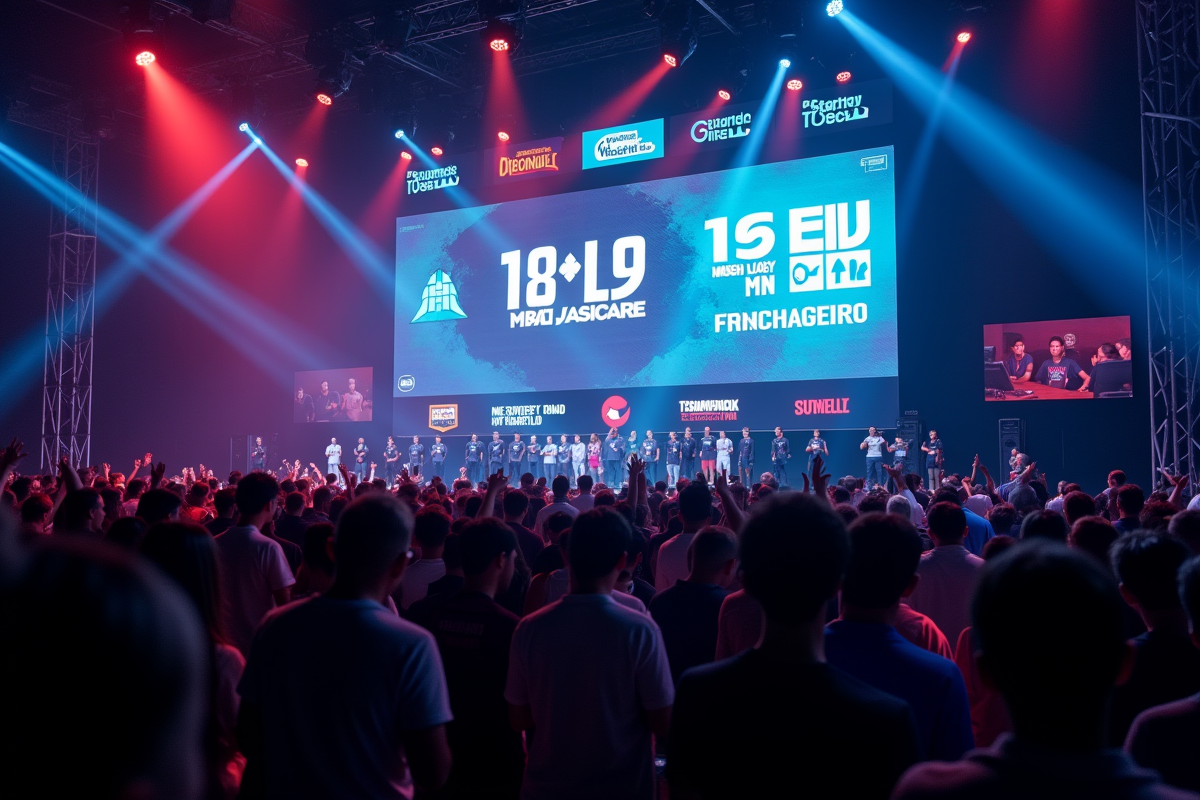 Grand tableau de scores affichant des montants de collecte lors d